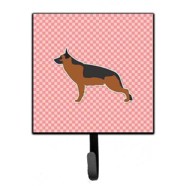 Micasa German Shepherd Checkerboard Pink Leash or Key Holder MI224188